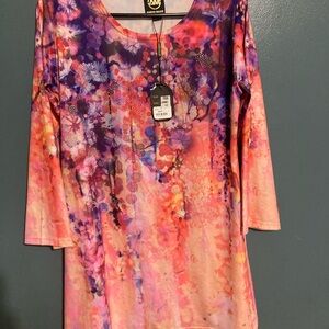 Ameri Mode Purple and Orange Tunic